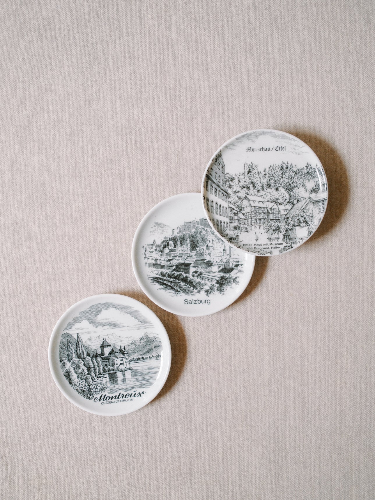 European City Souvenir Plates