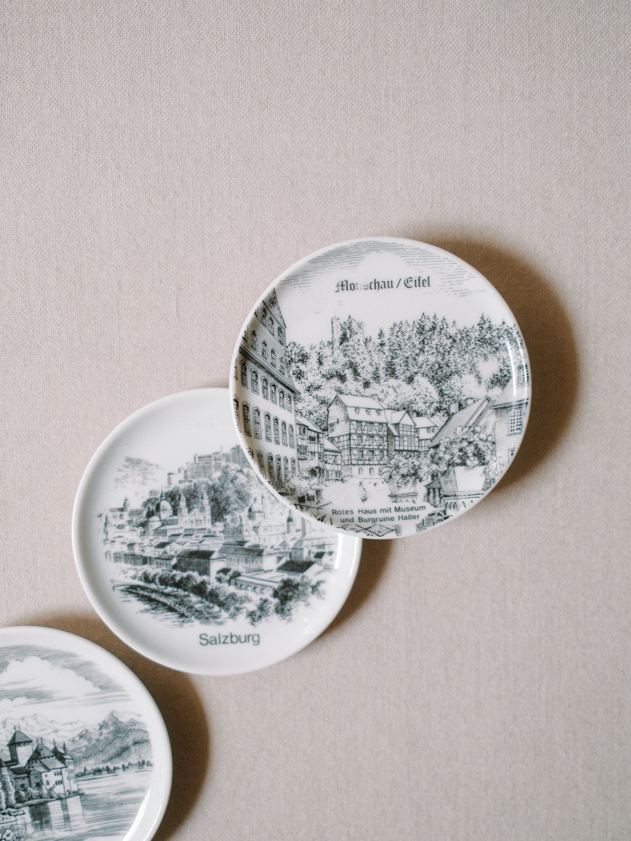 European City Souvenir Plates