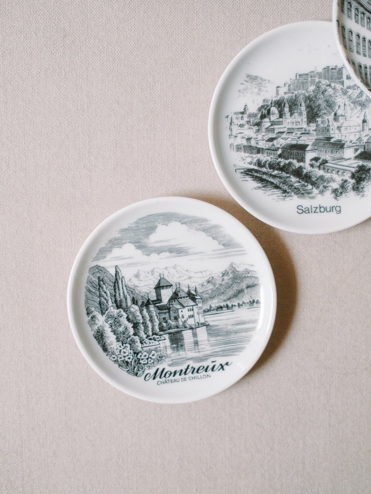 European City Souvenir Plates