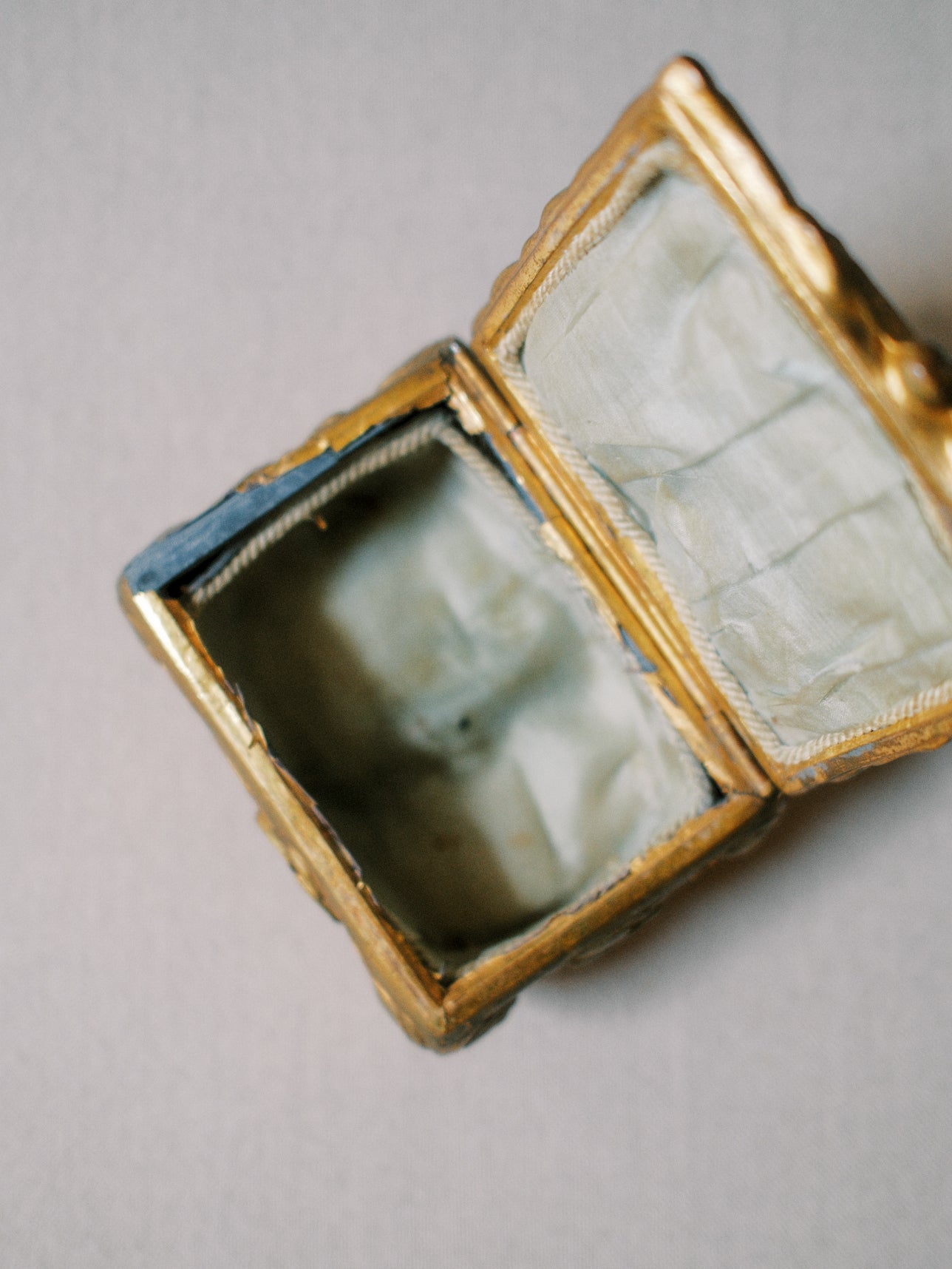 Antique Brass Jewelry Box (As-Is)