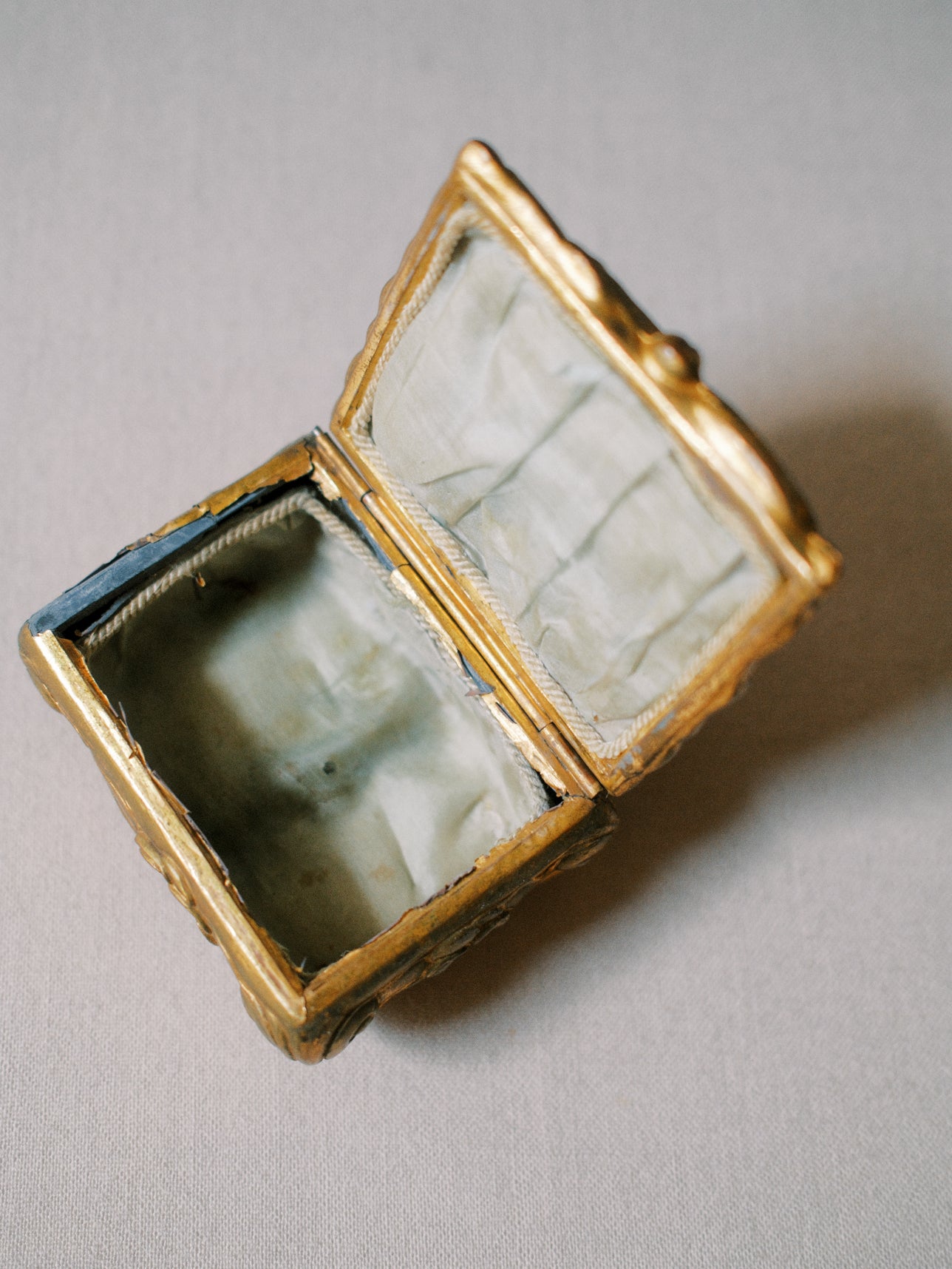 Antique Brass Jewelry Box (As-Is)
