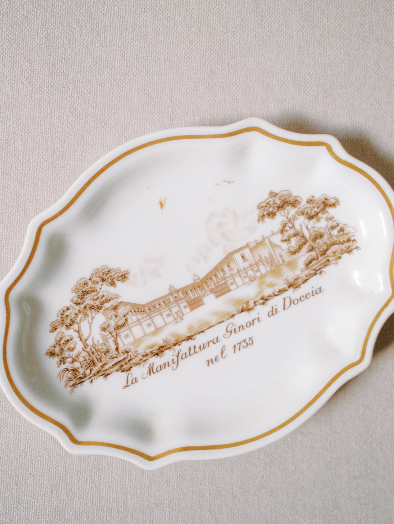 Porcelain Commemorative Dish
