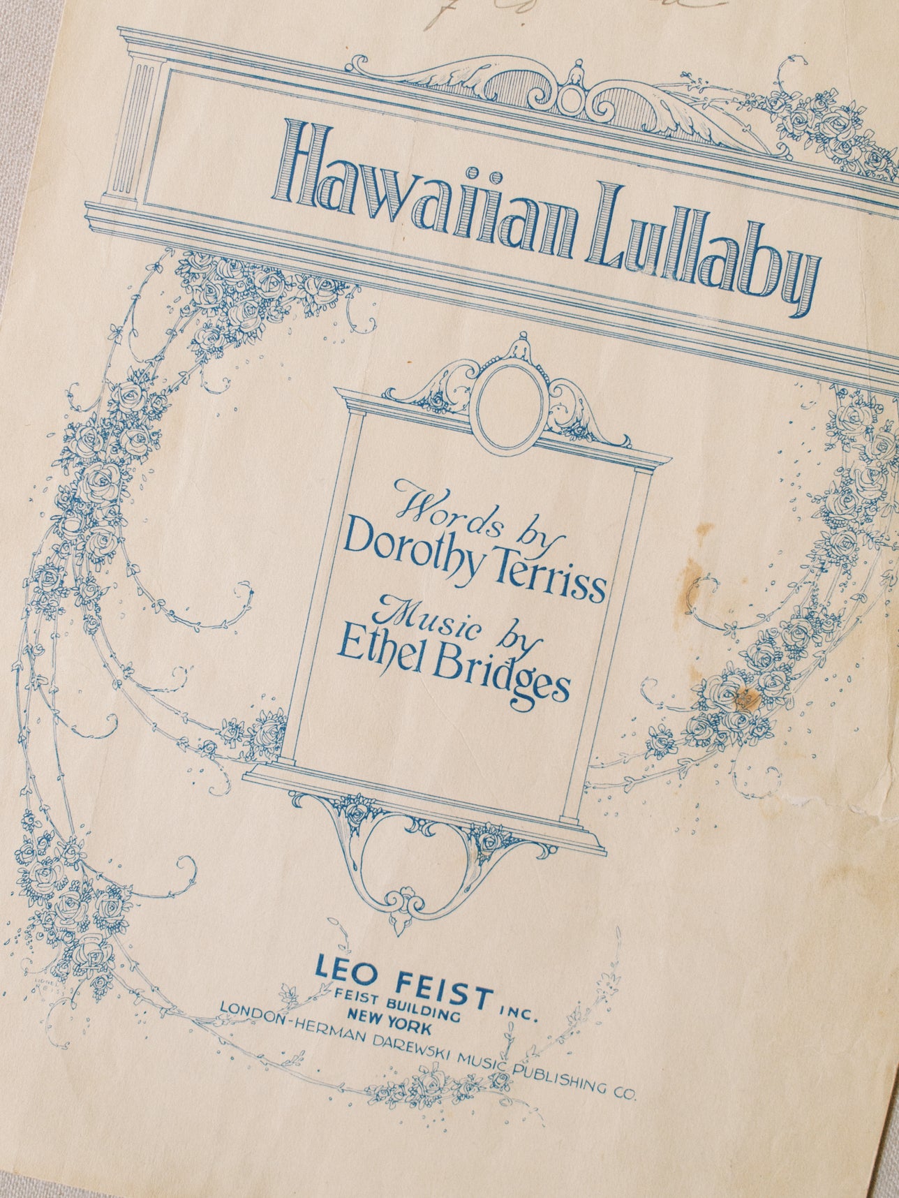 Hawaiian Lullaby Sheet Music