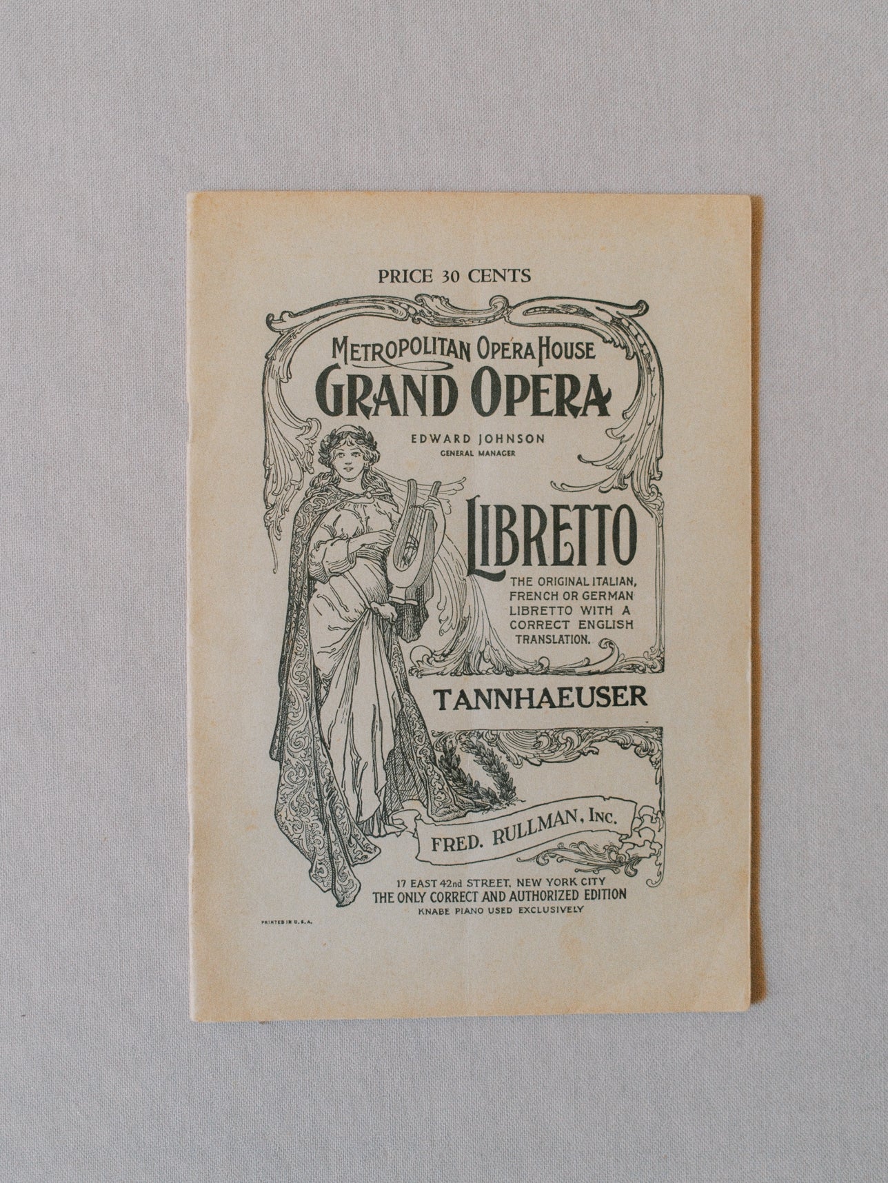 Grand Opera Libretto