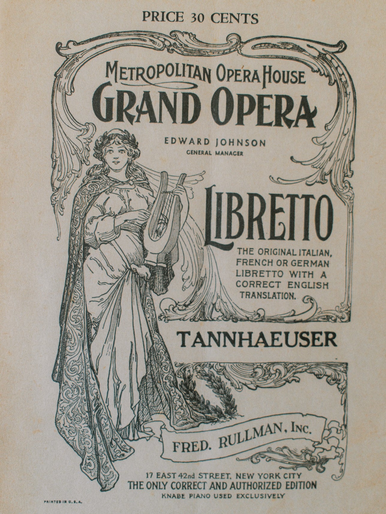 Grand Opera Libretto