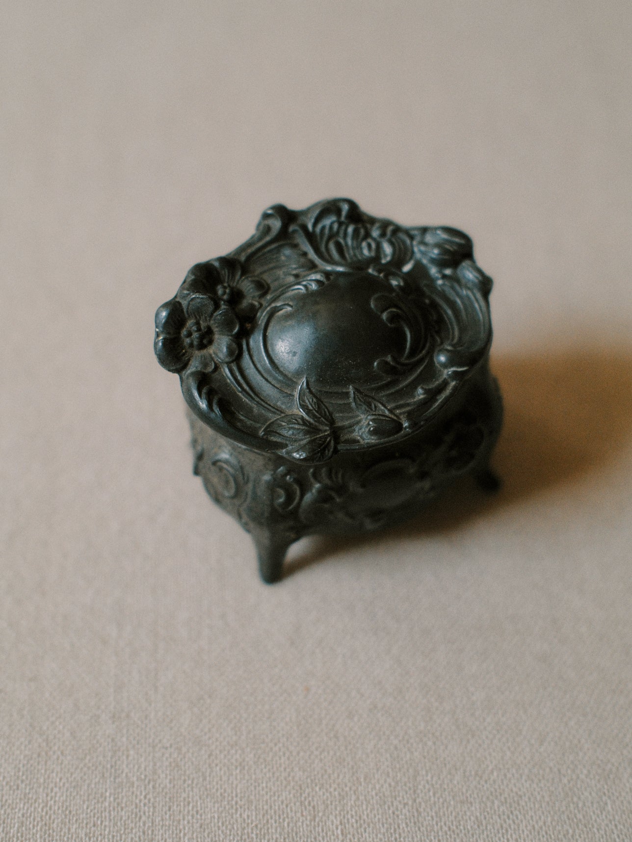 Petite Brass Trinket Box