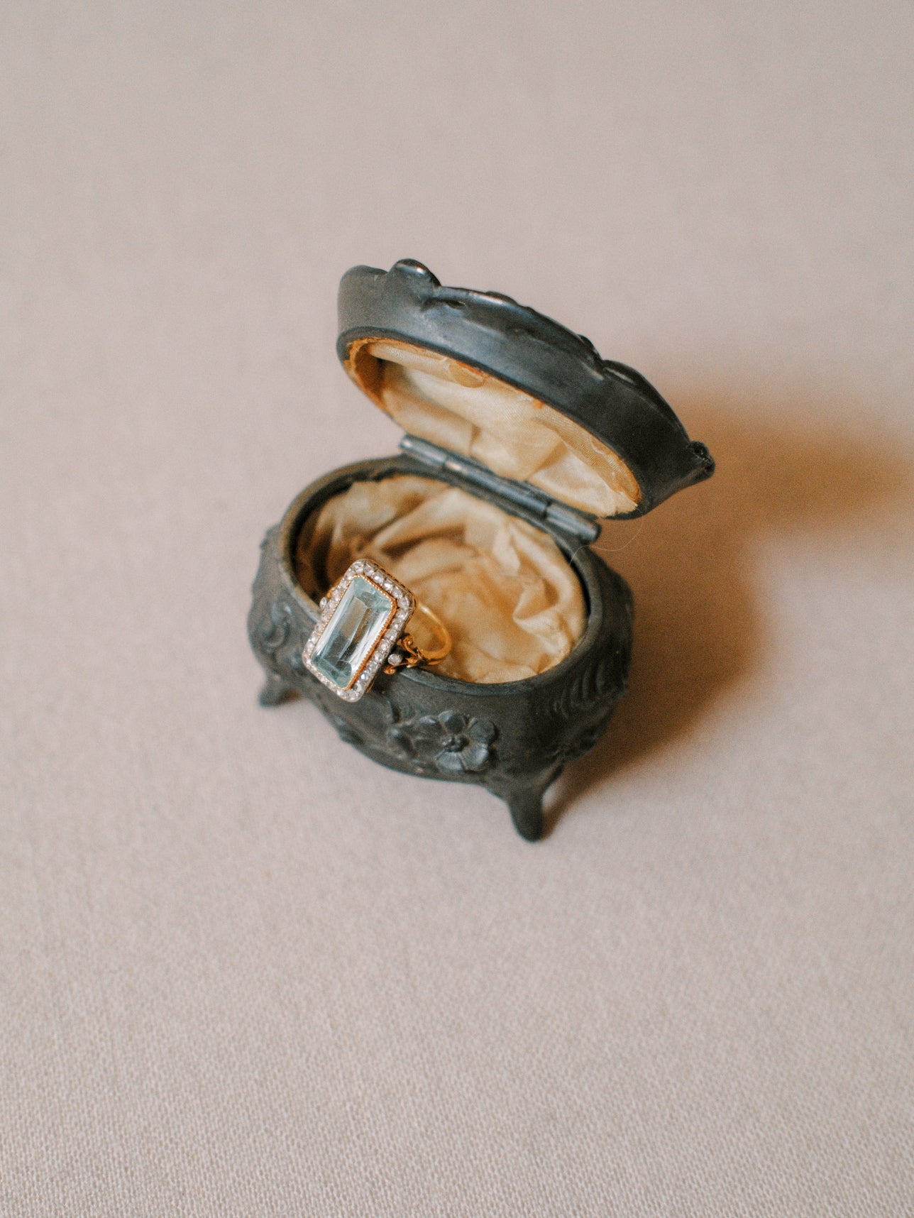 Petite Brass Trinket Box