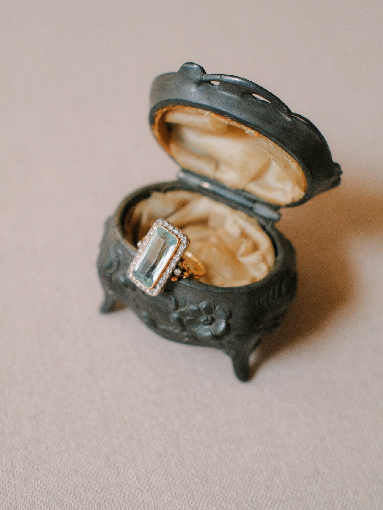 Petite Brass Trinket Box