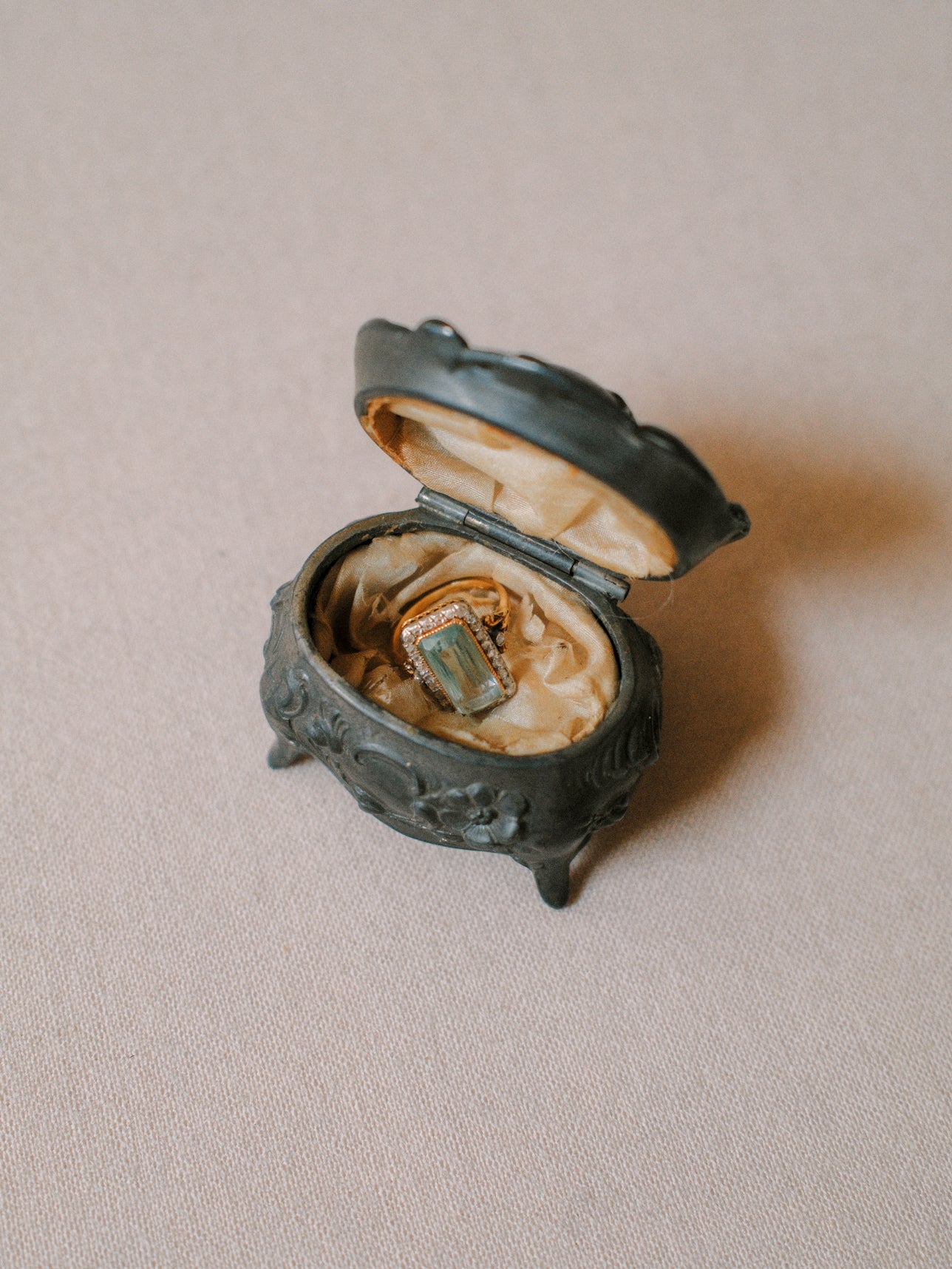 Petite Brass Trinket Box