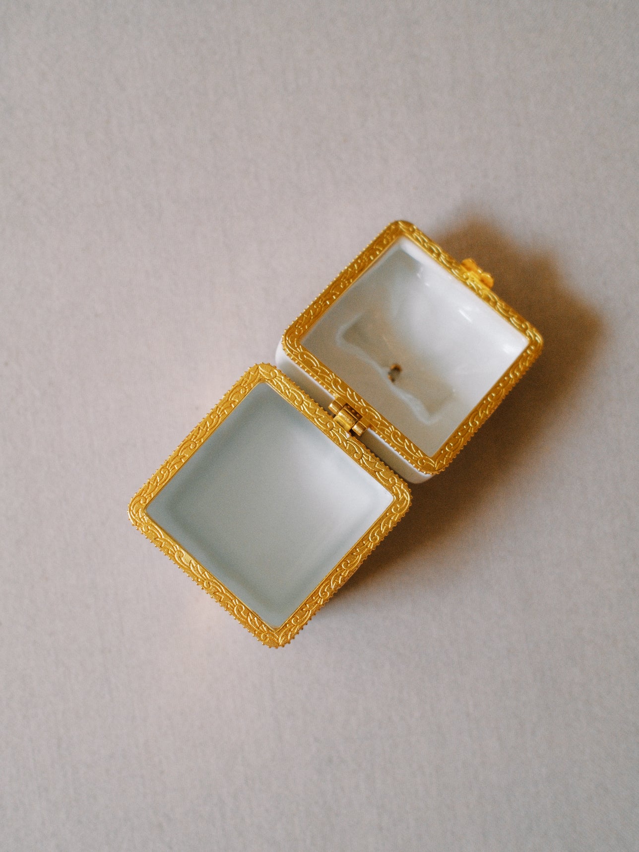 Gift Shaped Porcelain Trinket Box