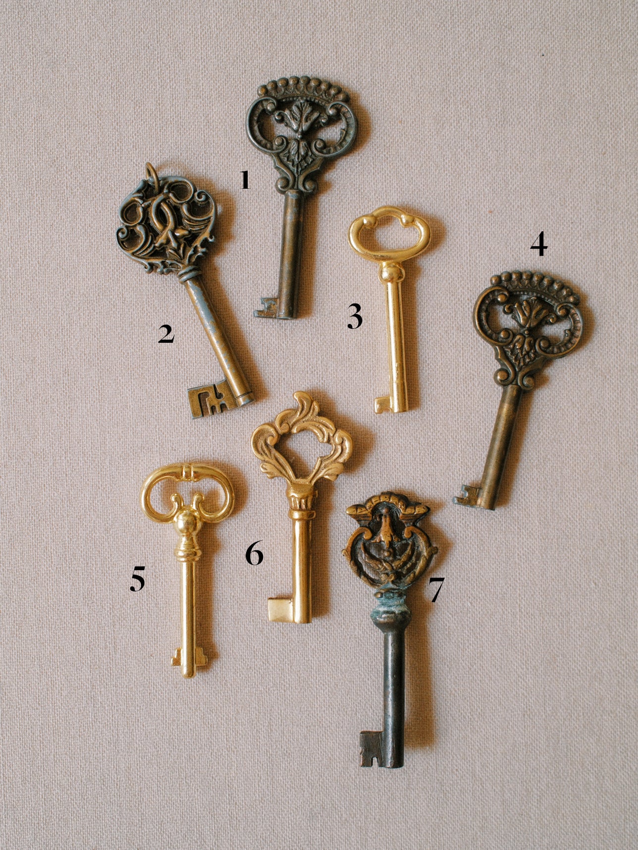 Assorted Vintage French Keys