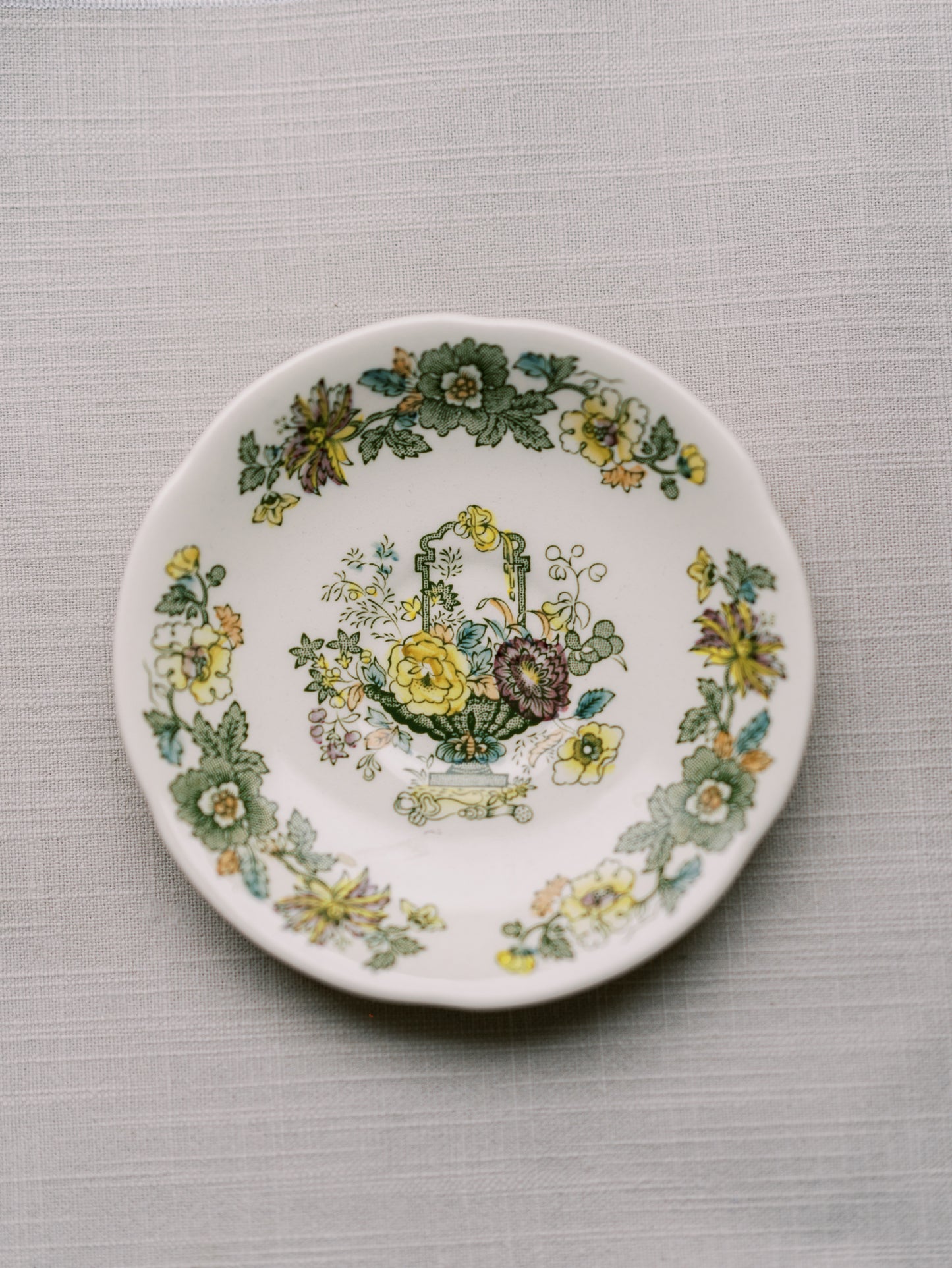 Folk Floral Teacup & Saucer 1910