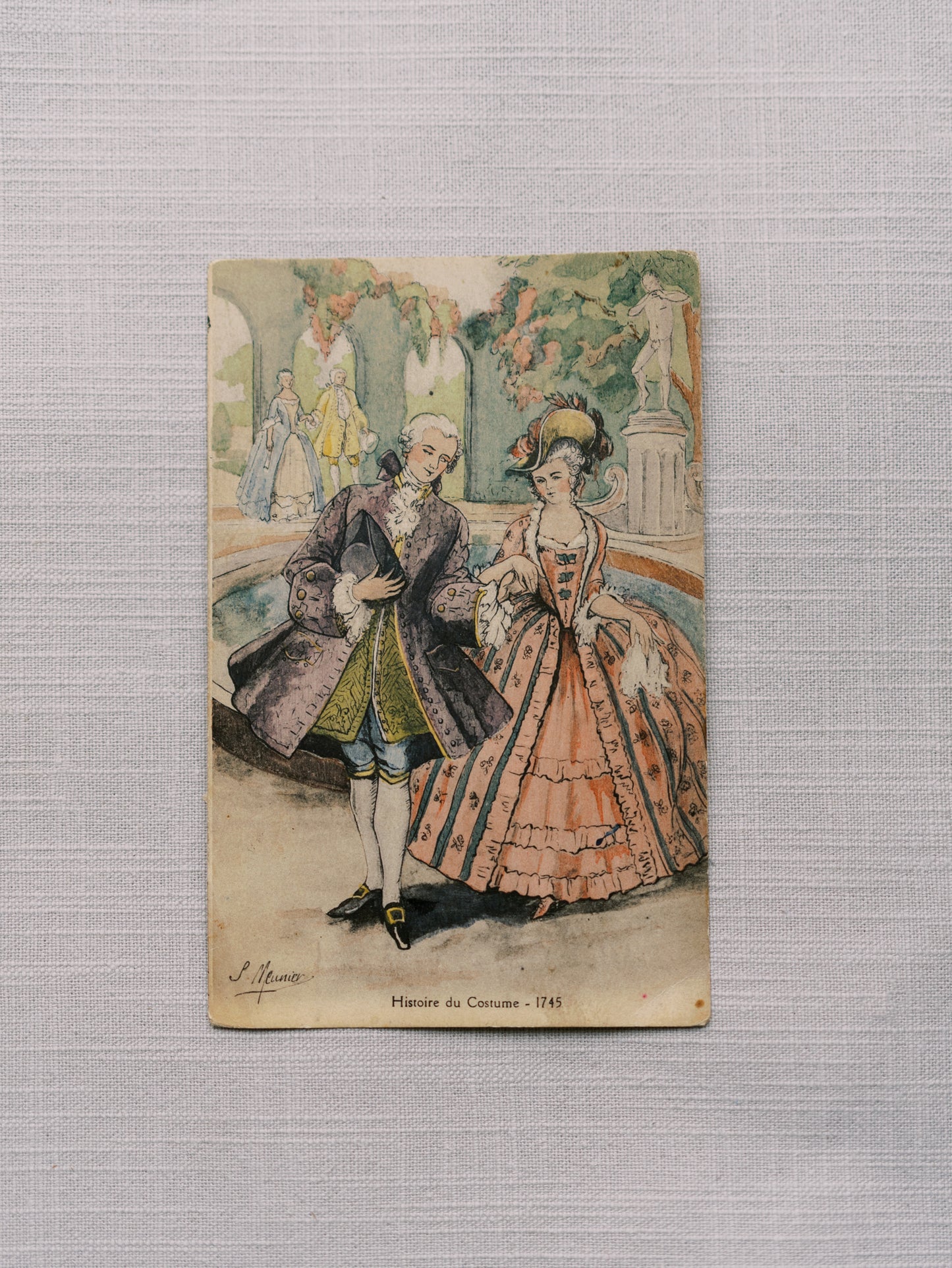 4x6 Vintage Rococo Print