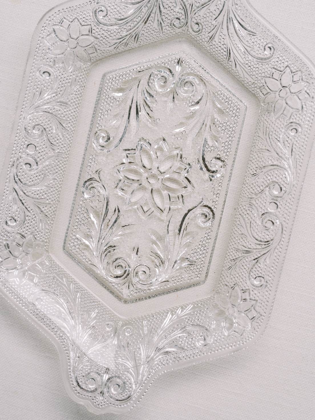 Vintage Pressed Glass Dish