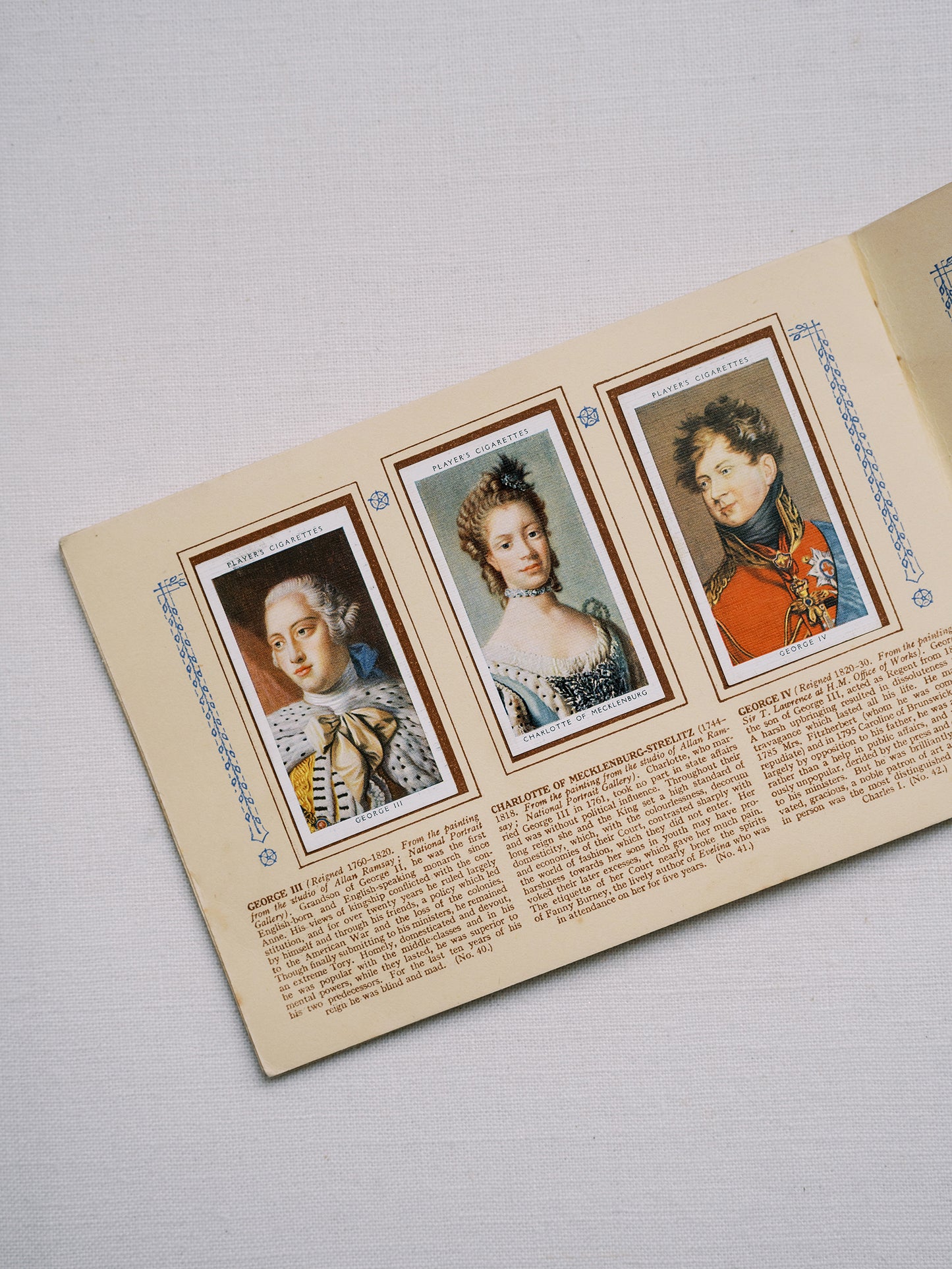 1935 Kings and Queens of England Cigarette Card Album