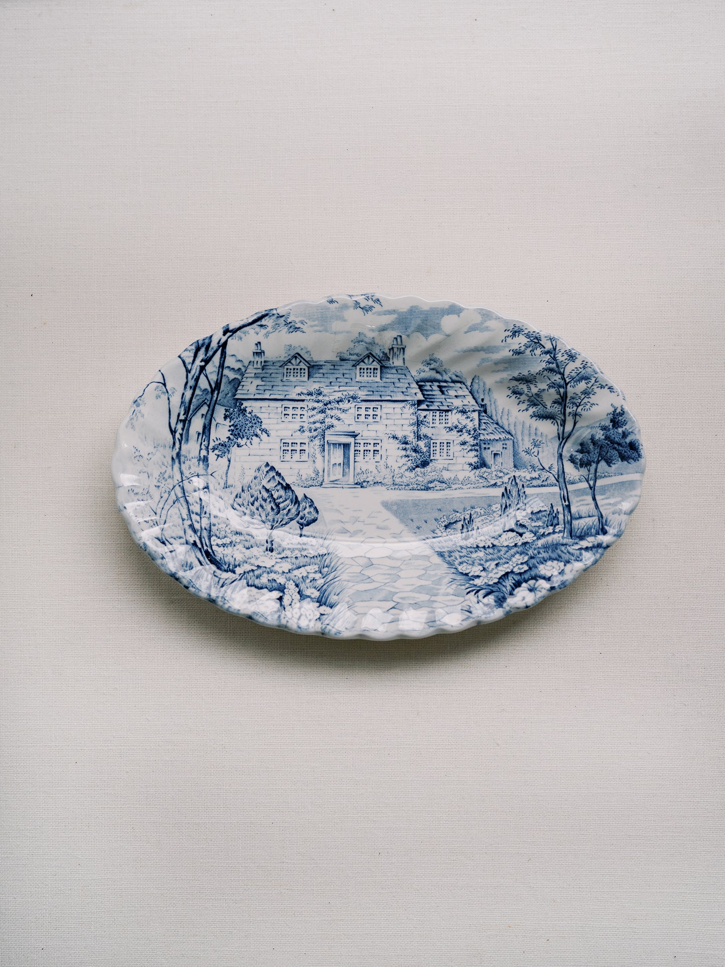 Country Cottage Ironstone British Dish