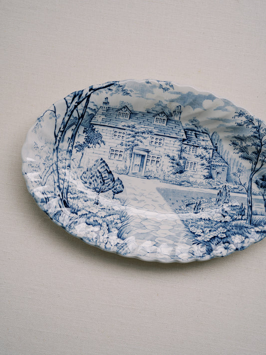 Country Cottage Ironstone British Dish