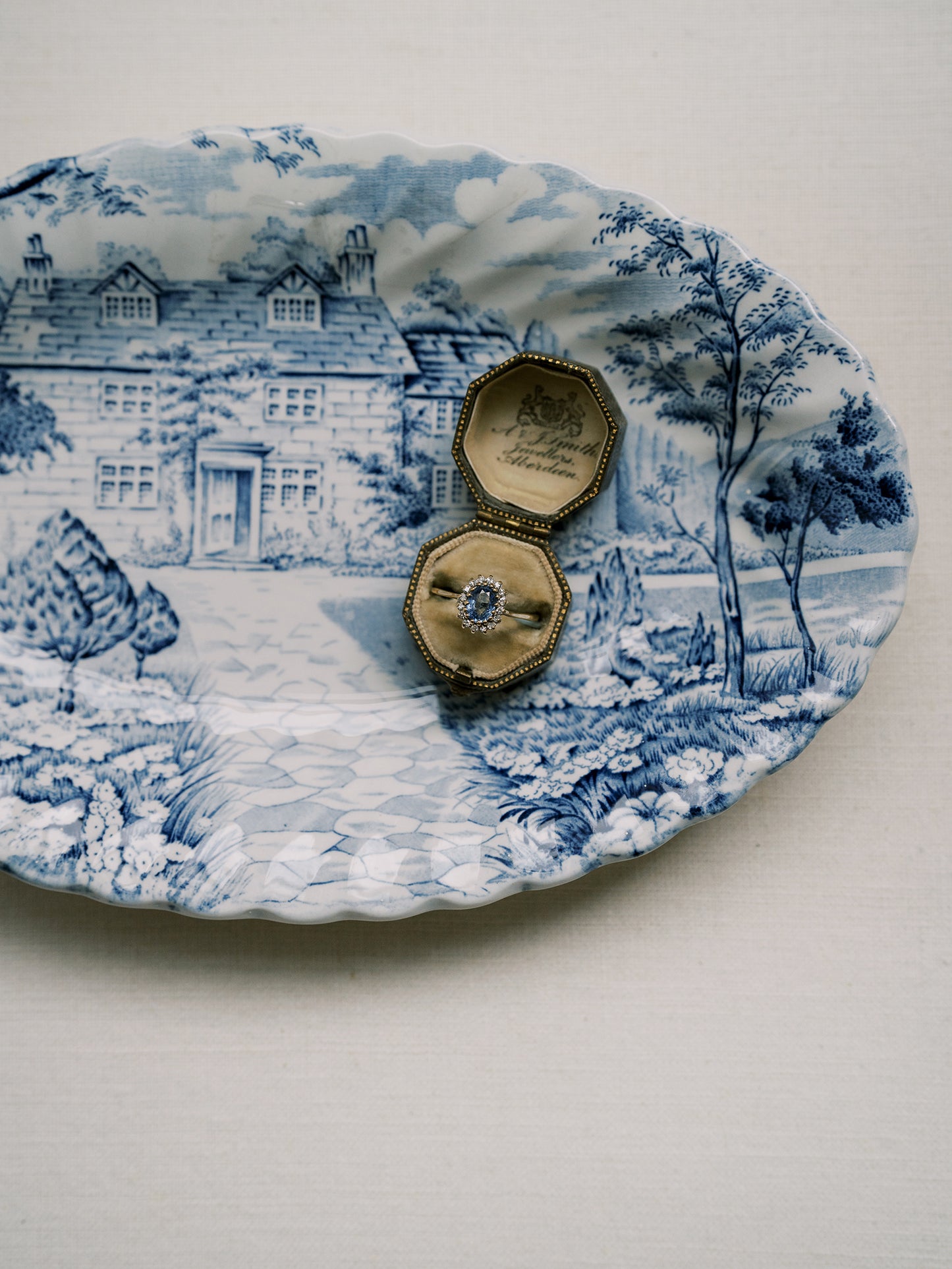 Country Cottage Ironstone British Dish