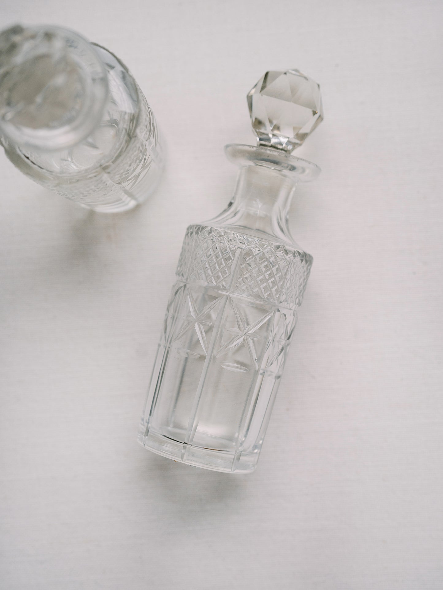 Cut Glass Perfume Bottle