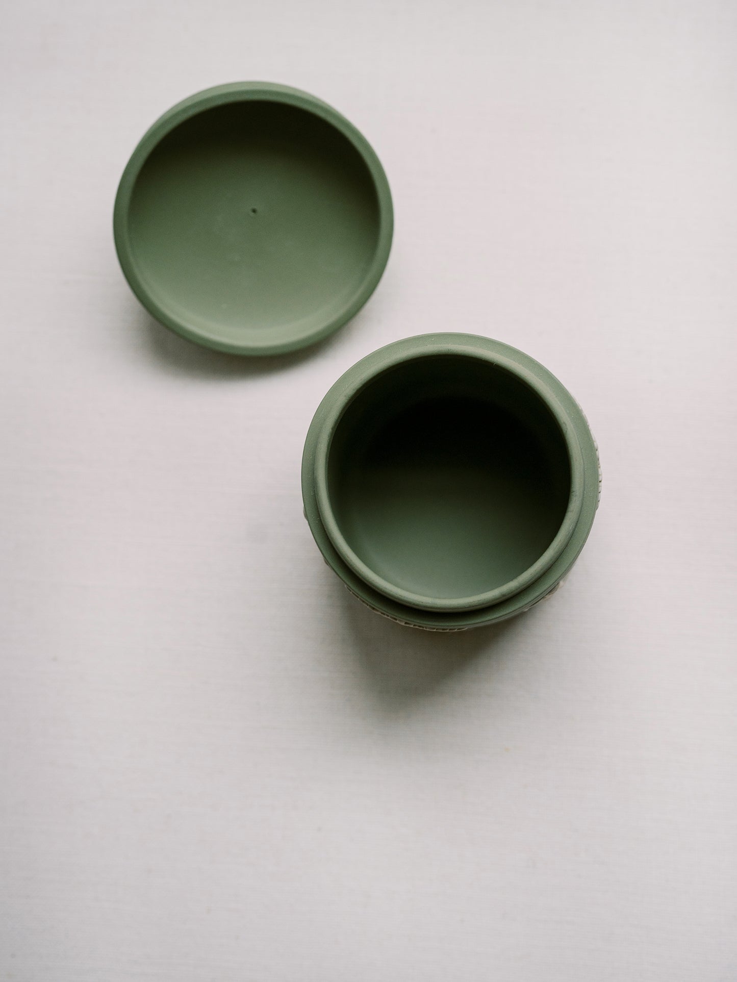 Sage Green Wedgwood Canister