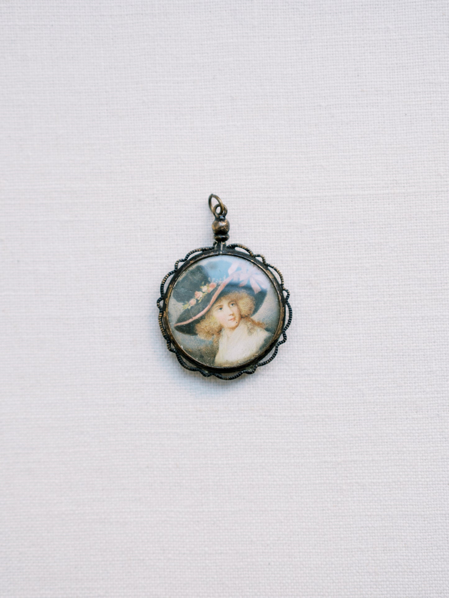 Sterling Silver Portrait Pendant