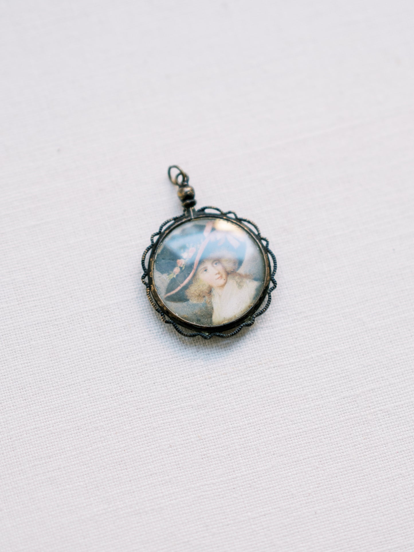 Sterling Silver Portrait Pendant