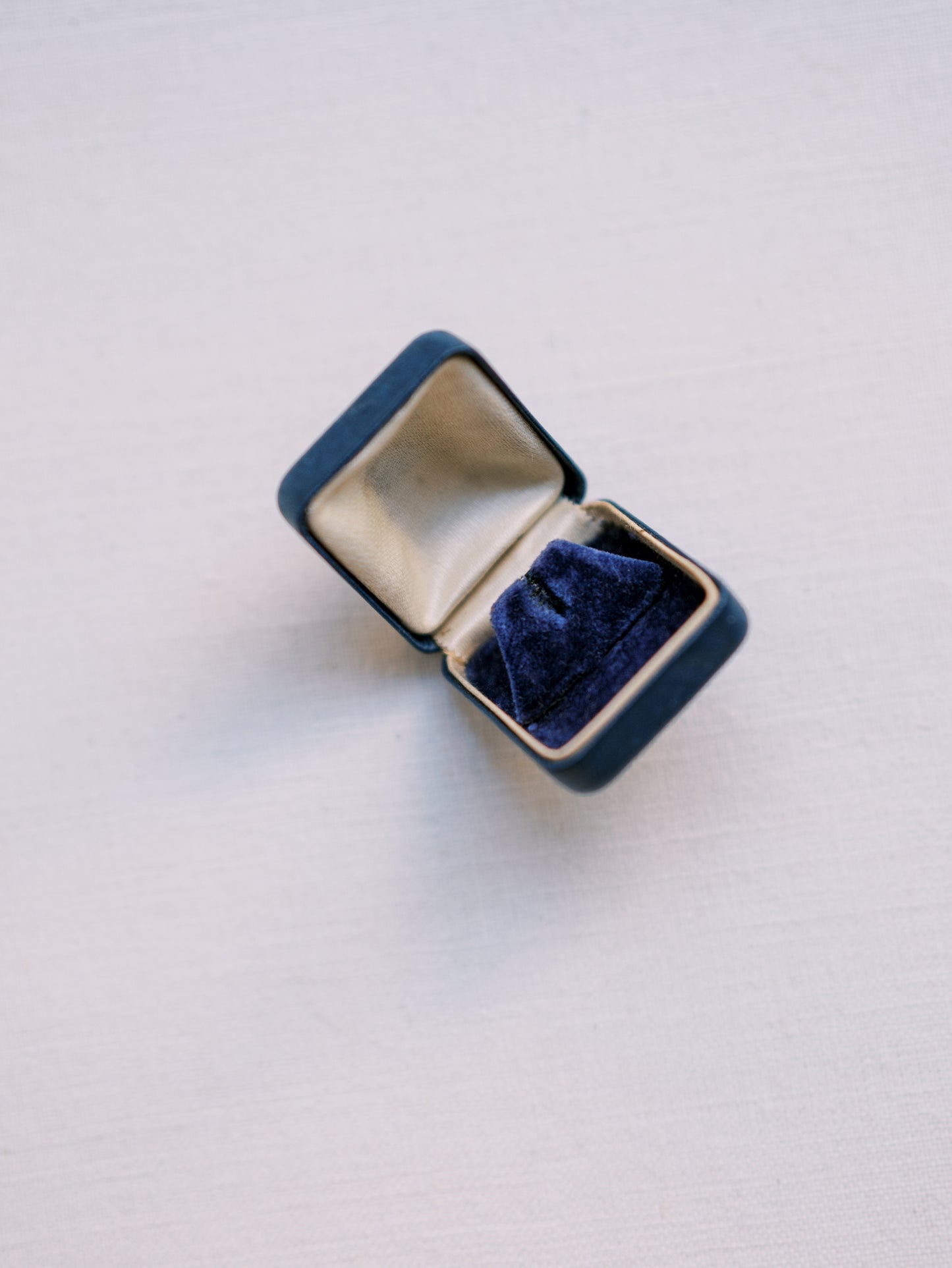 Vintage Blue Ring Box