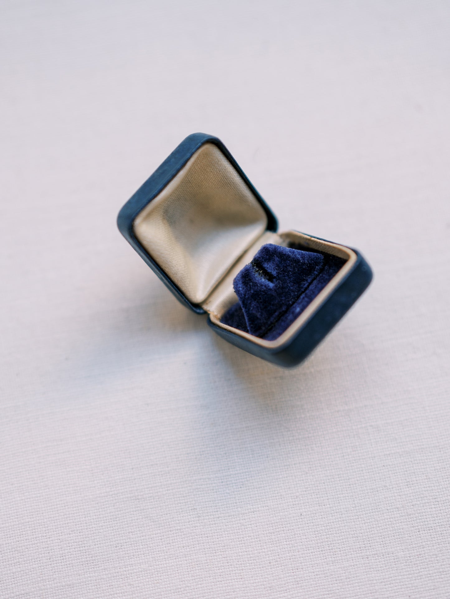 Vintage Blue Ring Box