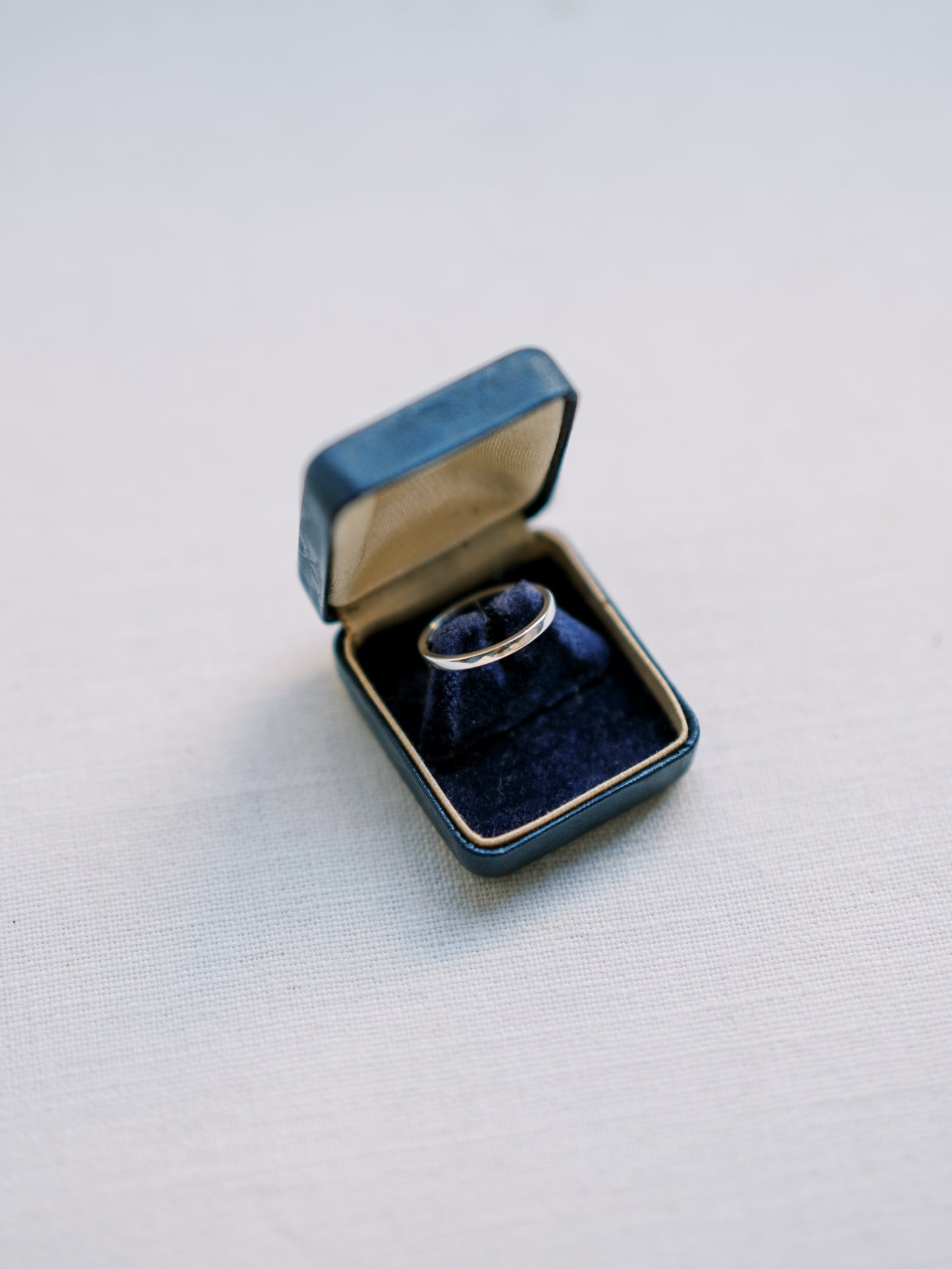 Vintage Blue Ring Box