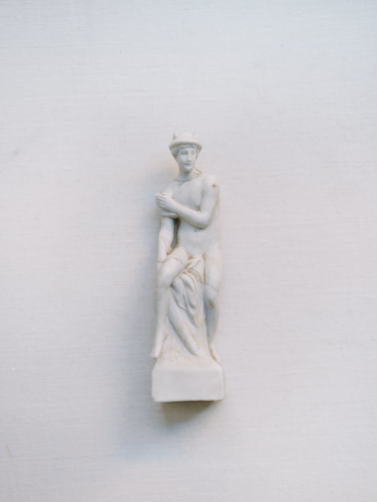 Antique Blanc de Chine Porcelain Roman God Statue