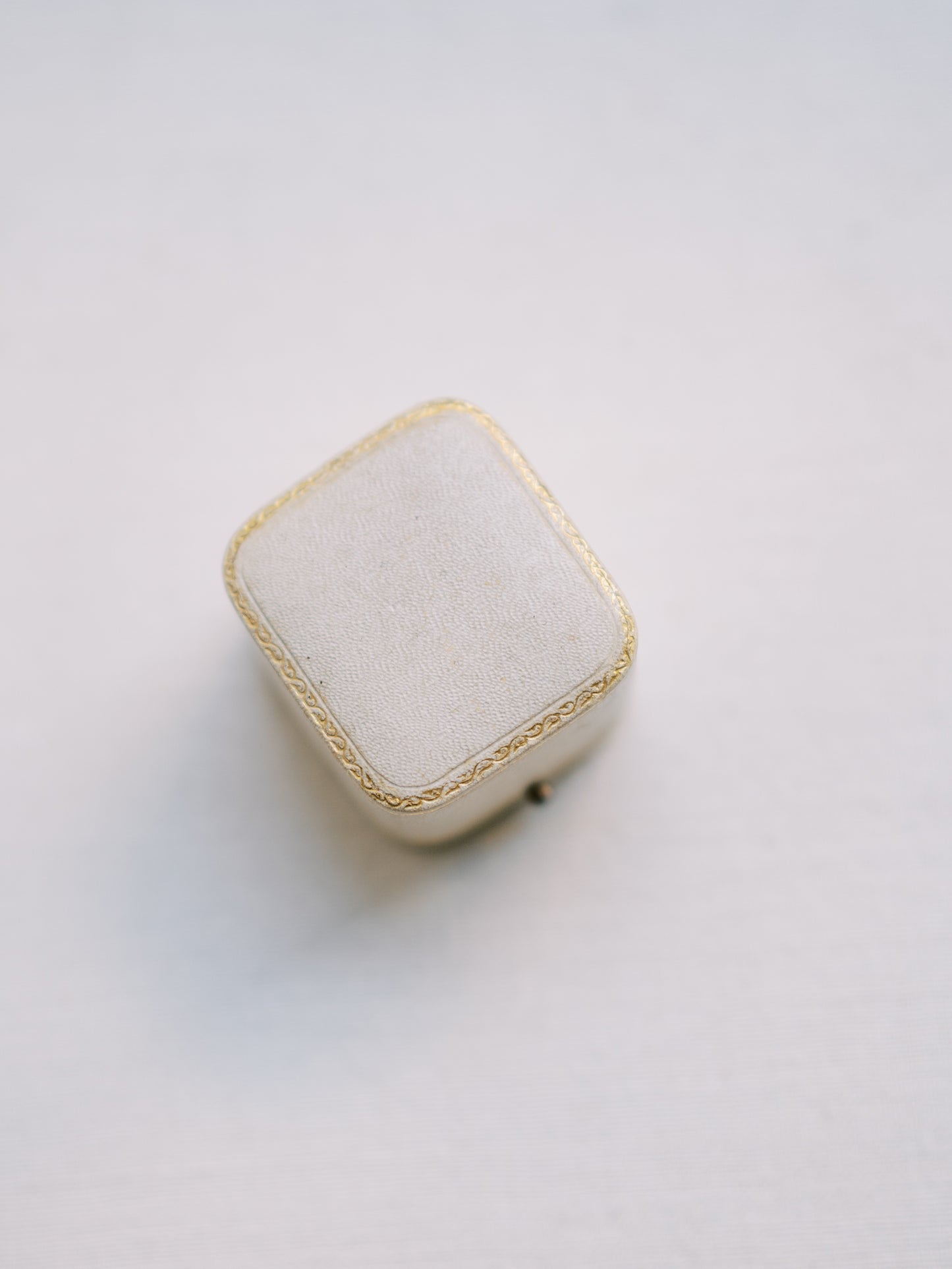 Antique White Ring Box