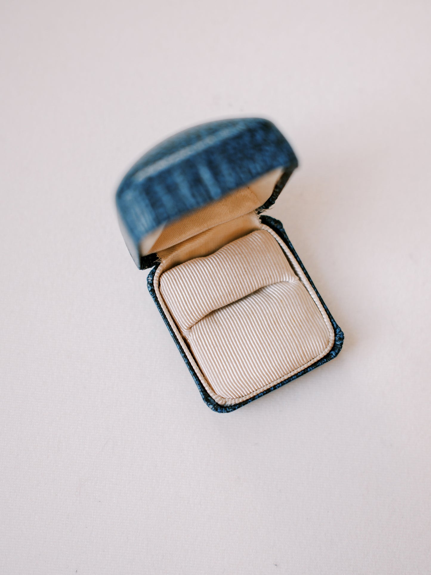 Canadian Blue Antique Ring Box