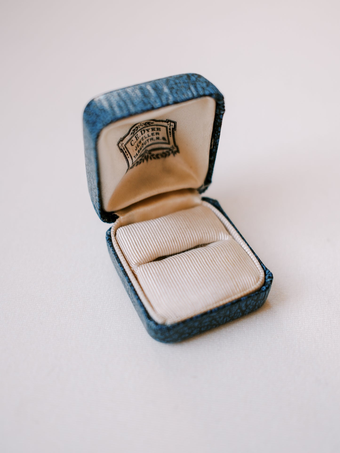 Canadian Blue Antique Ring Box