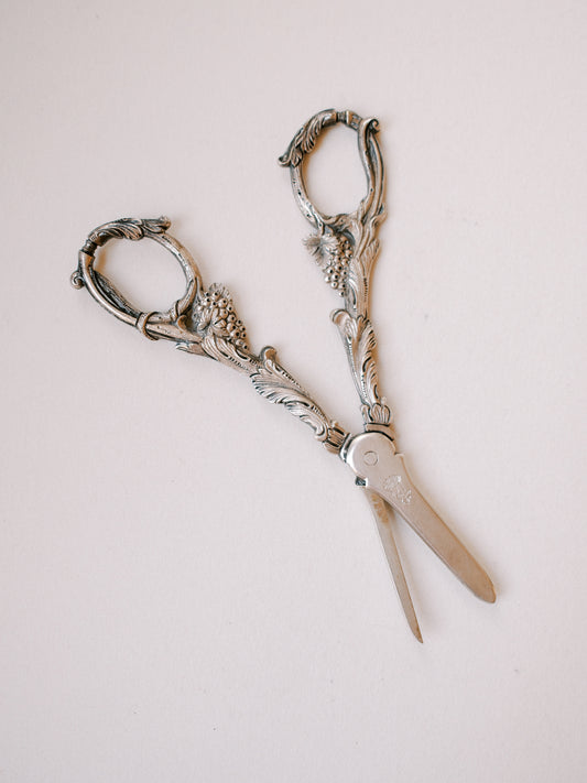 Silver Grape Scissors