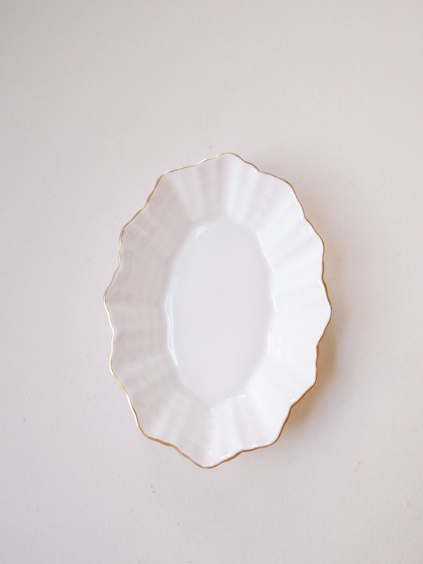 Fluted Bone China Dish