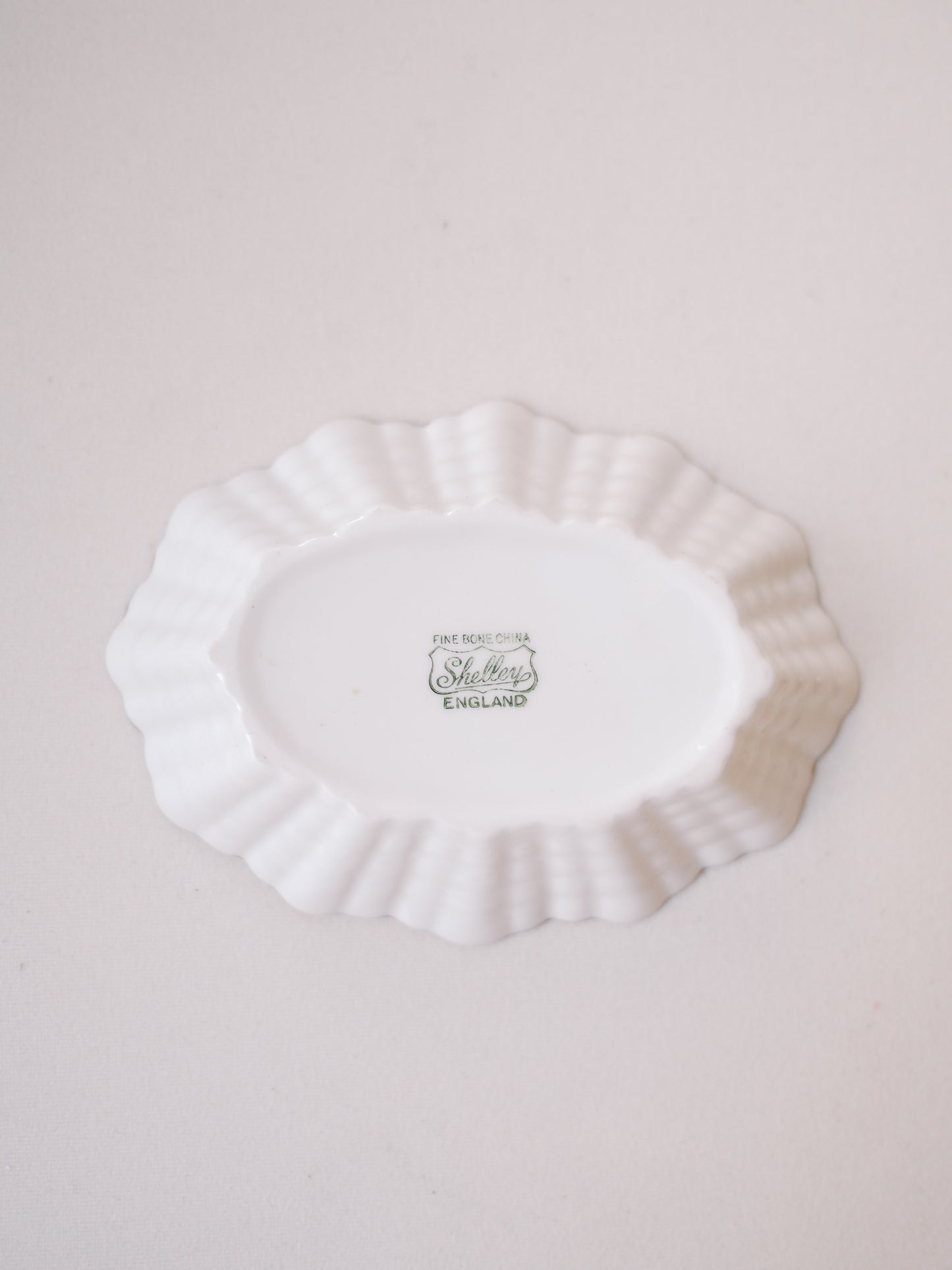 Fluted Bone China Dish