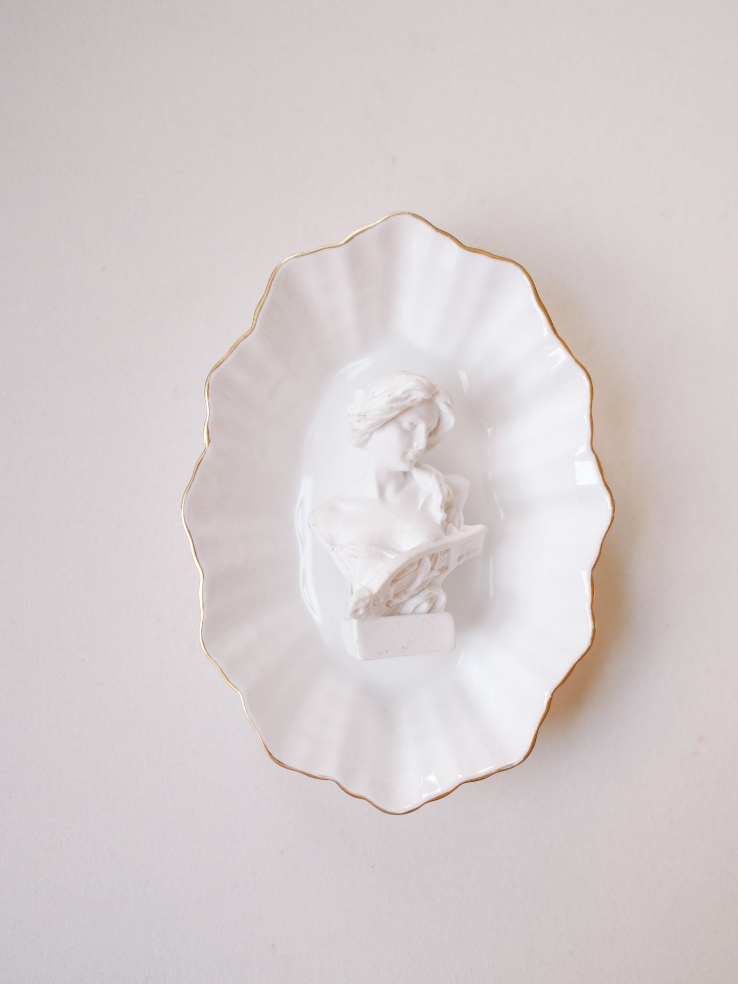 Fluted Bone China Dish