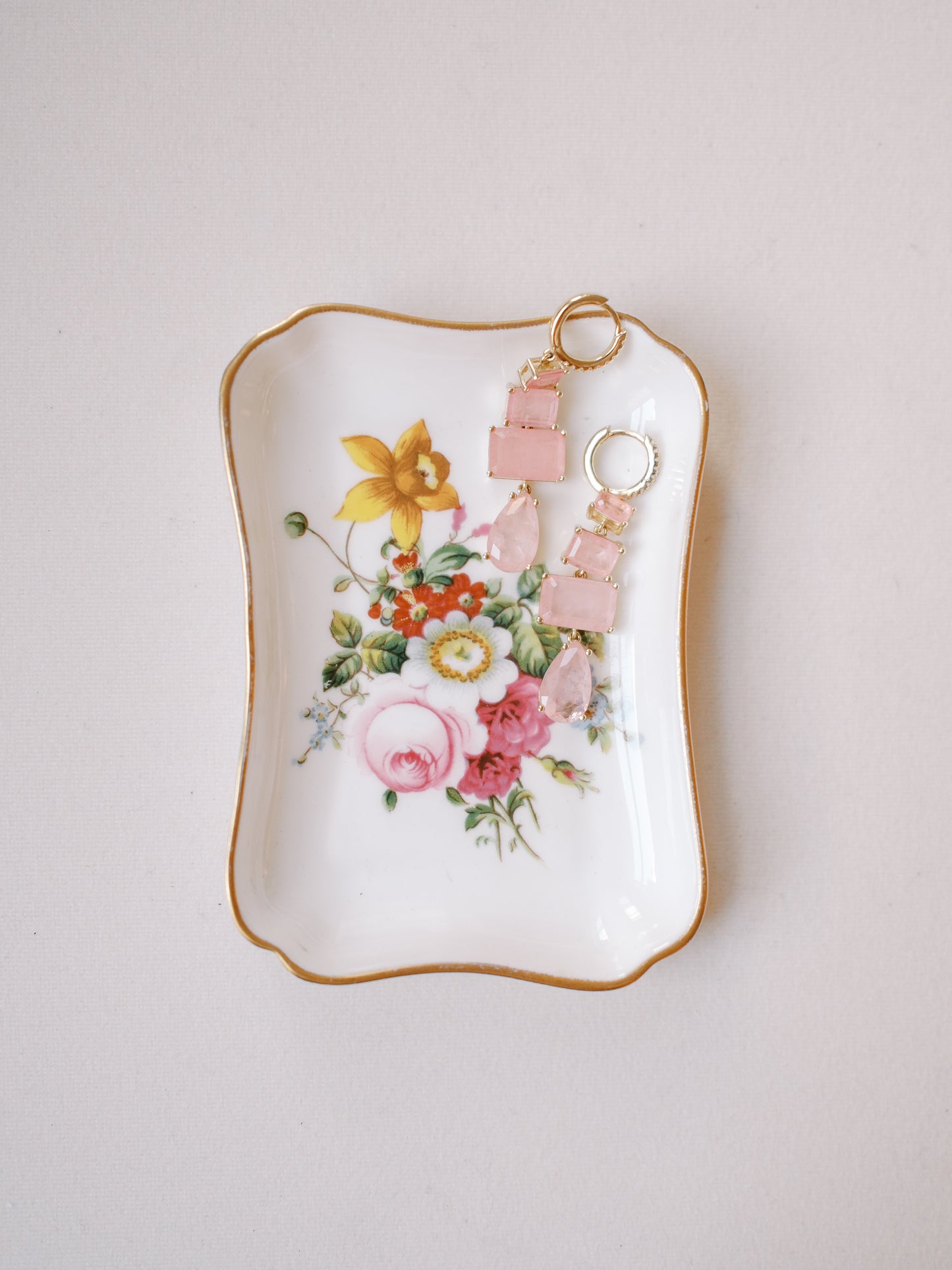 English Floral Spray Dish