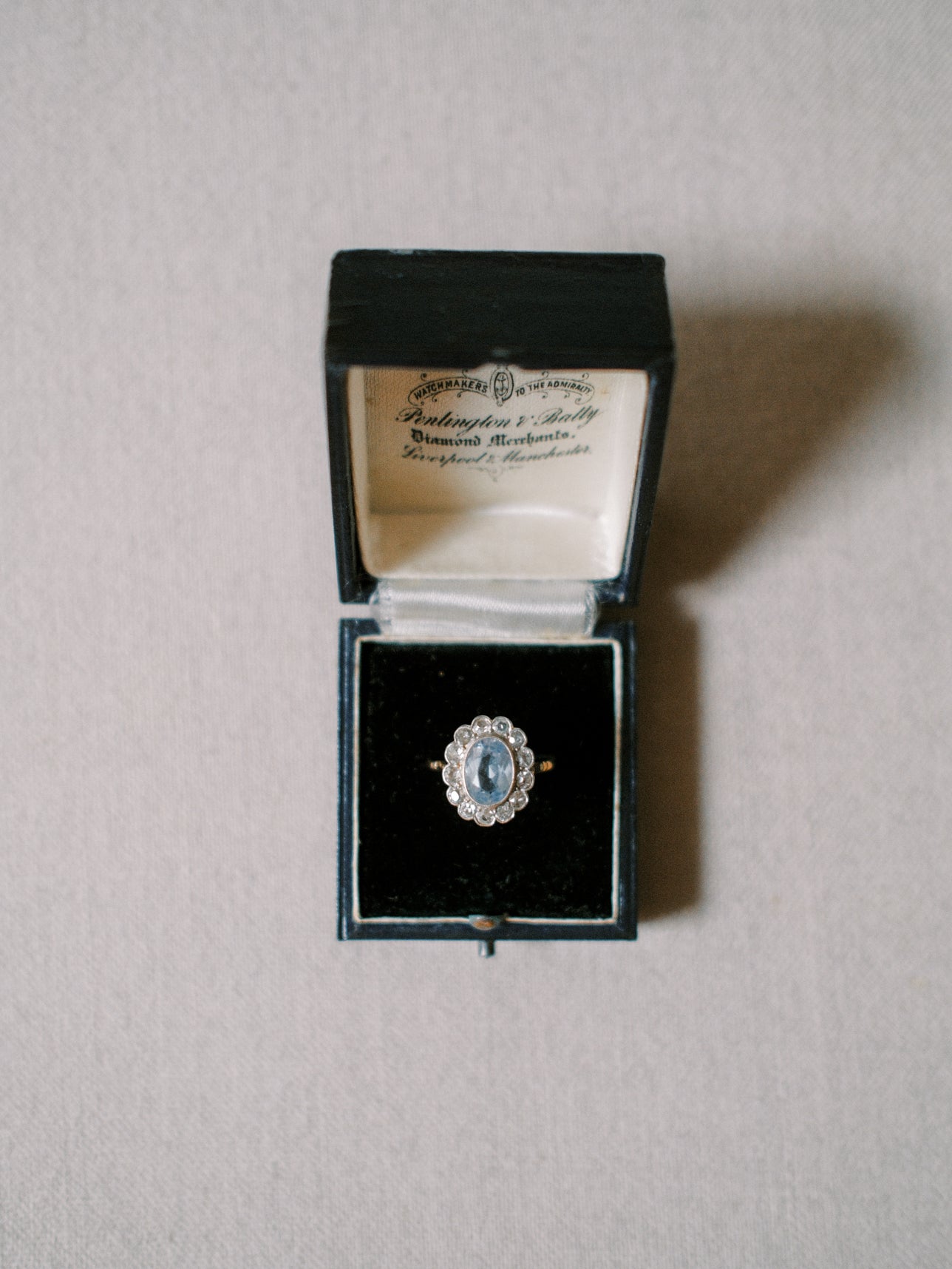 Antique Diamond Merchant Ring Box 1880s