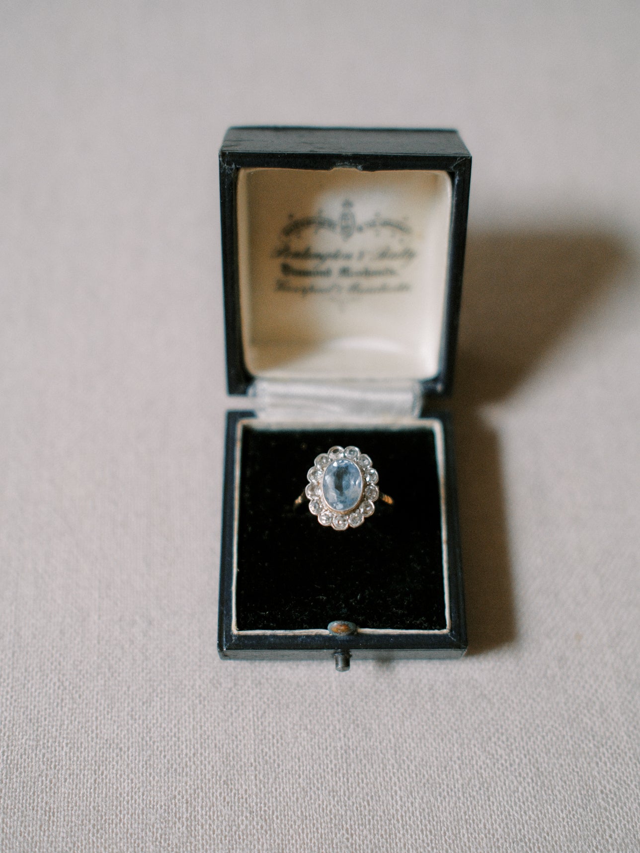 Antique Diamond Merchant Ring Box 1880s
