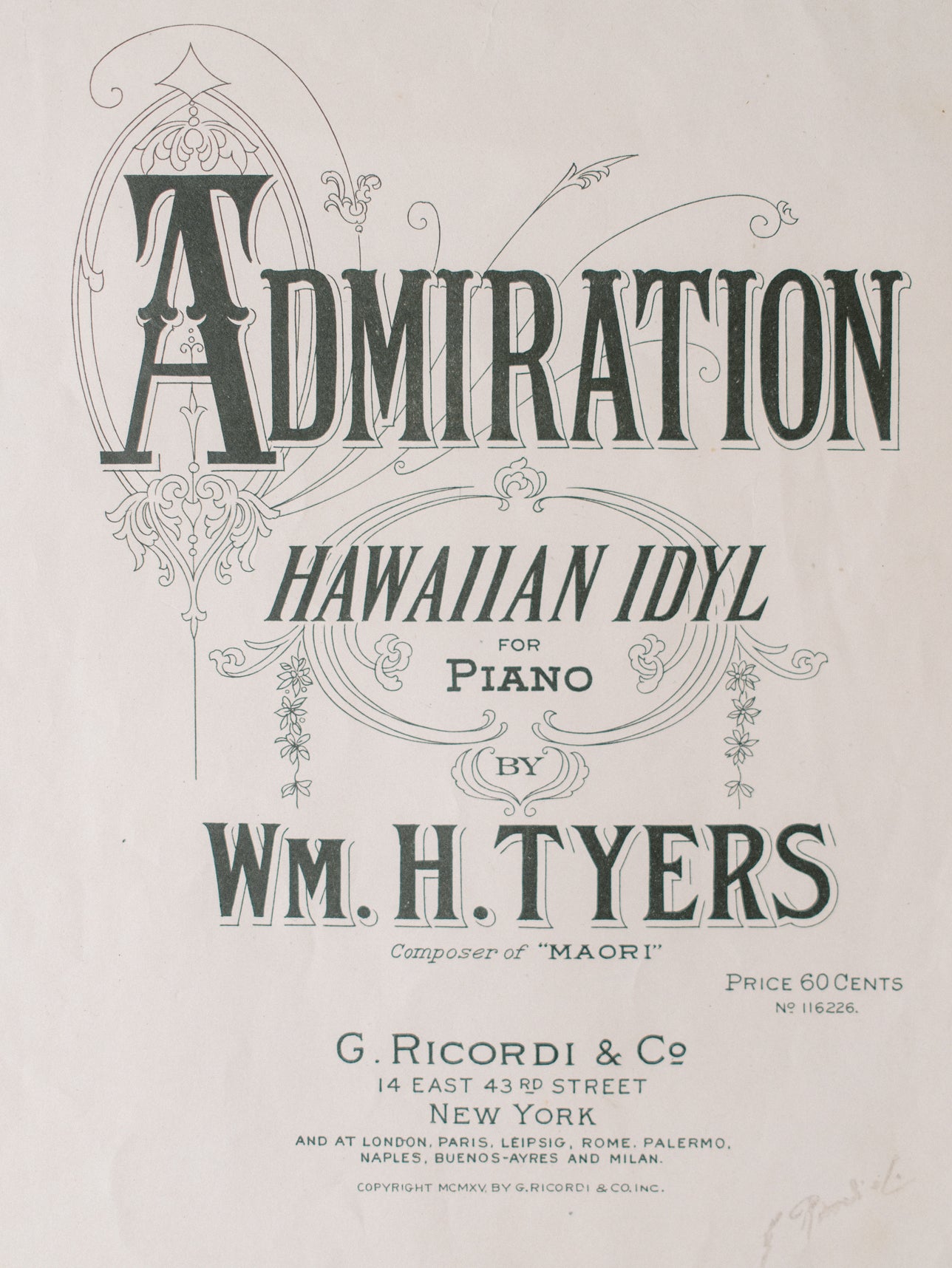 Hawaiian Idyl Sheet Music