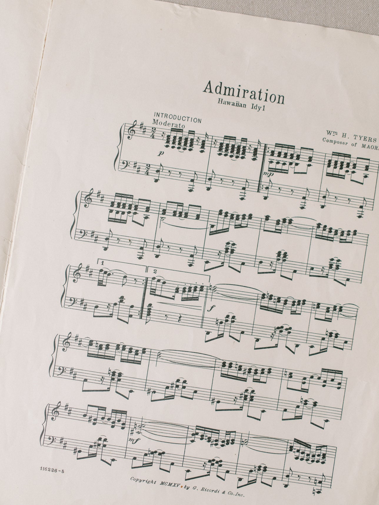 Hawaiian Idyl Sheet Music