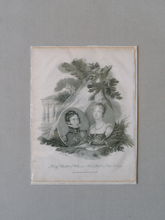 Royal Original Engraving Print 1816