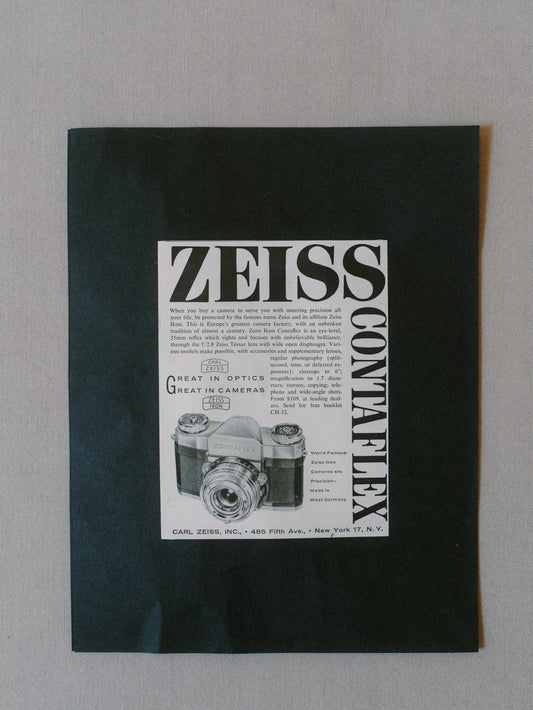 Vintage Zeiss Advertisement