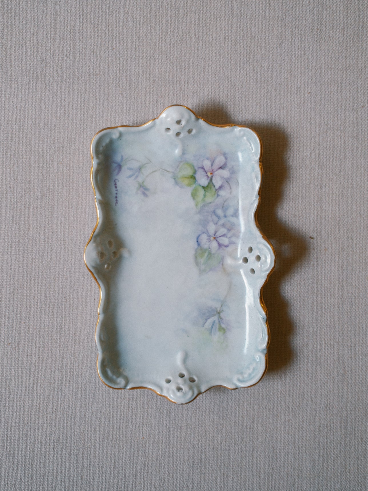 Blue French Watercolor Tray