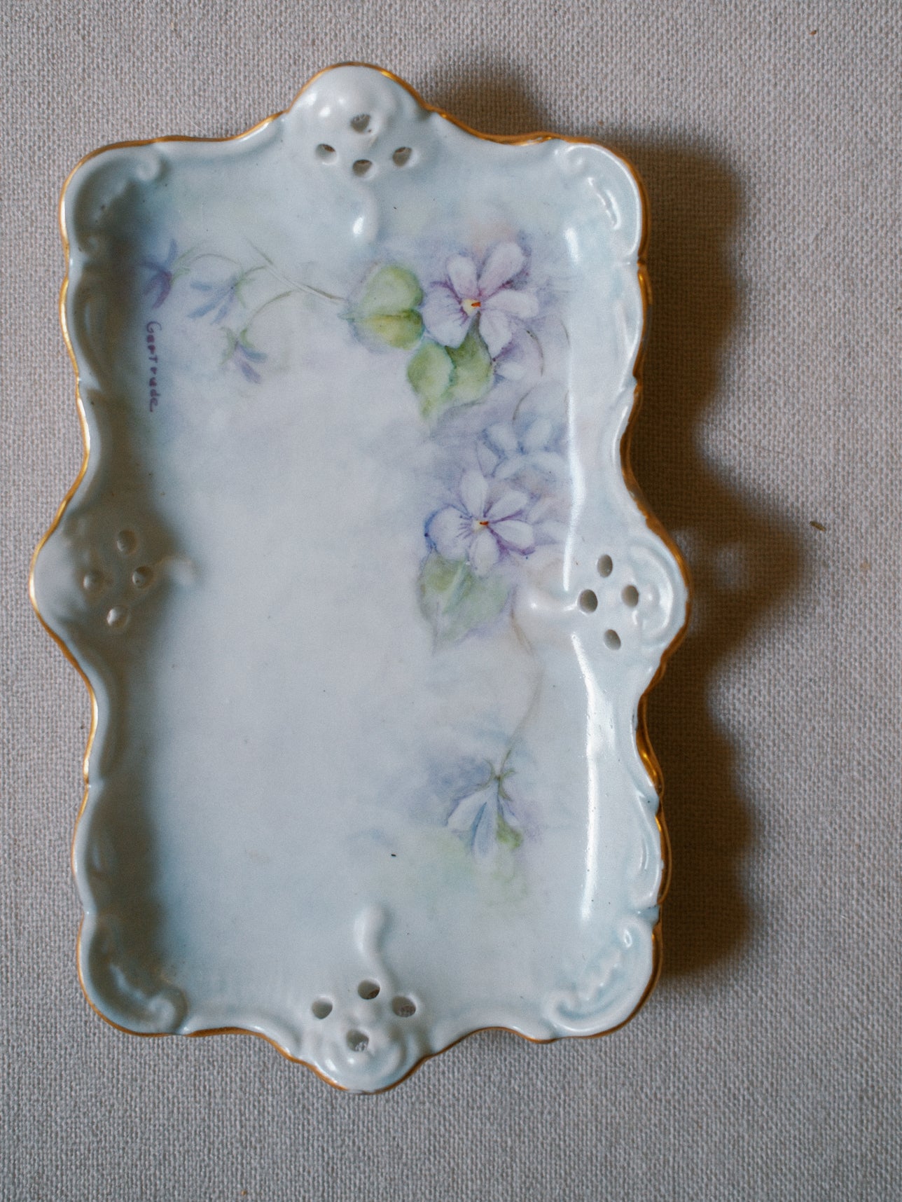 Blue French Watercolor Tray