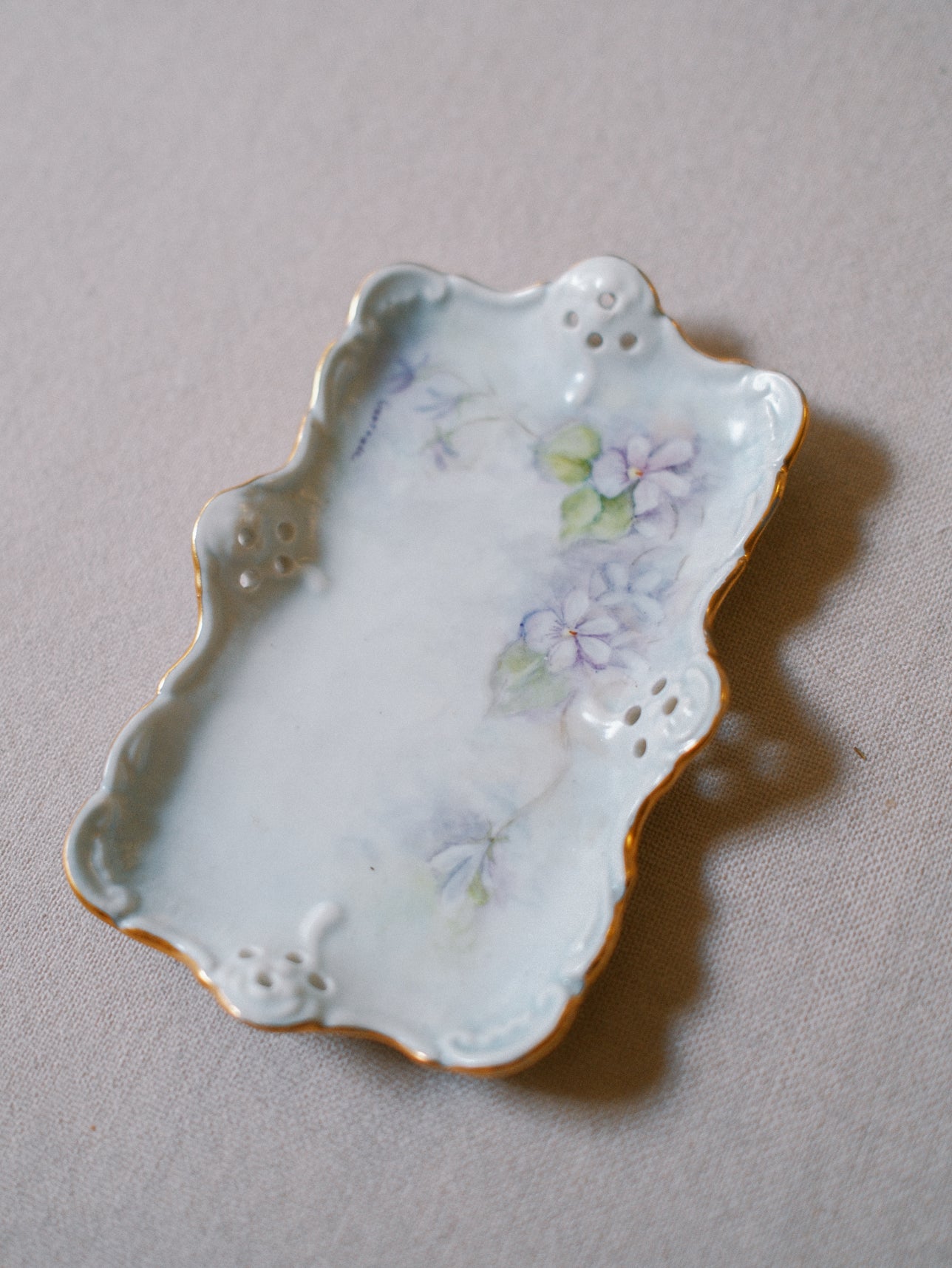 Blue French Watercolor Tray