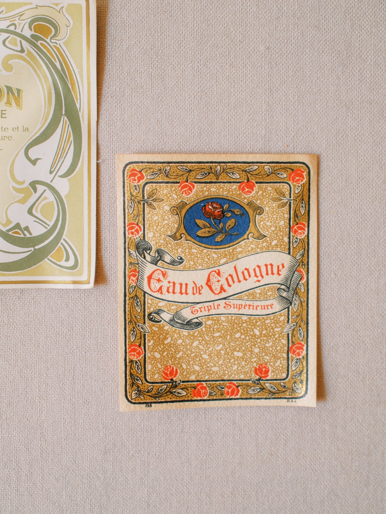 Art Nouveau Cosmetic Labels