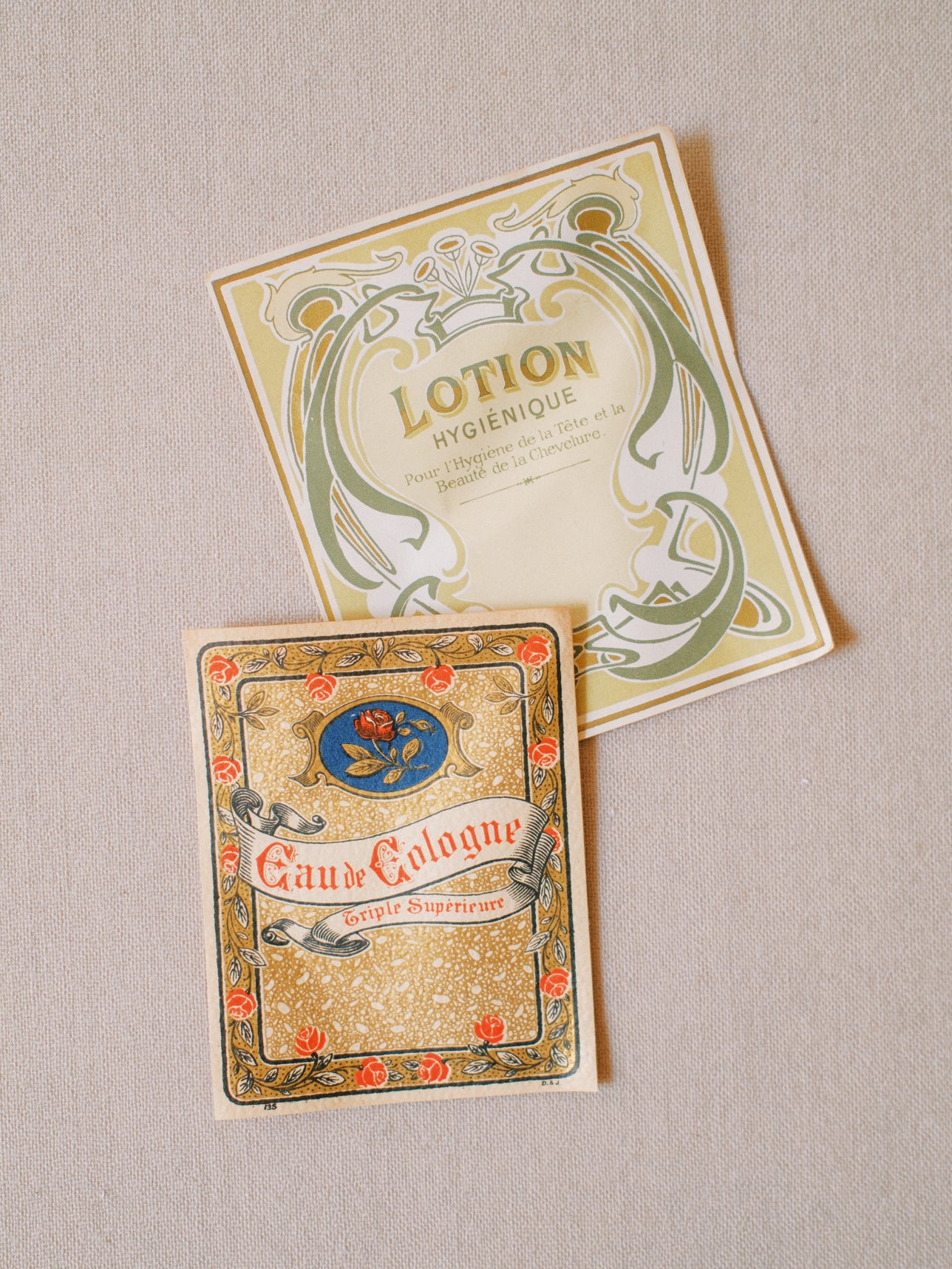 Art Nouveau Cosmetic Labels