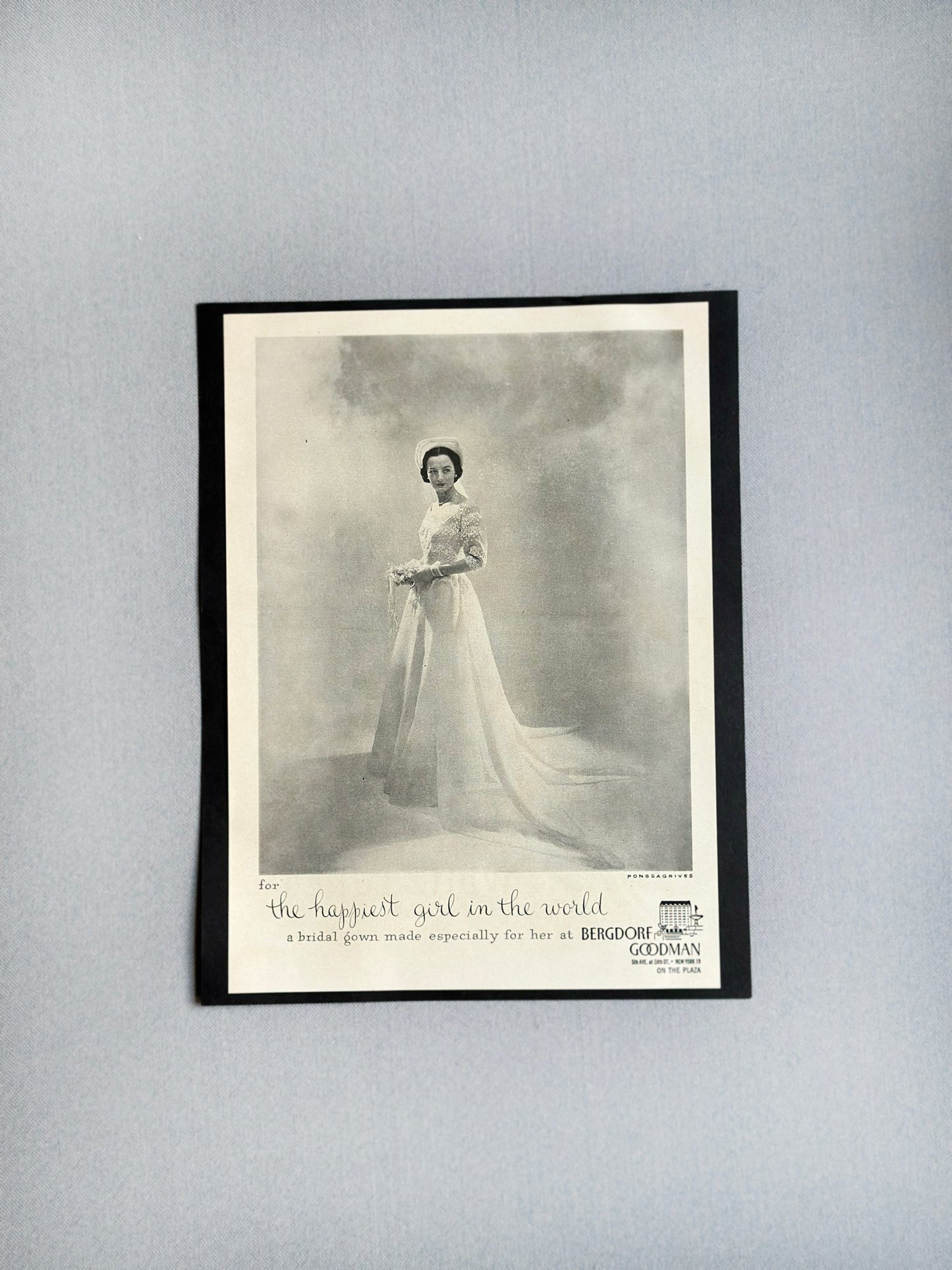 Vintage Bergdorf Goodman Wedding Advertisement